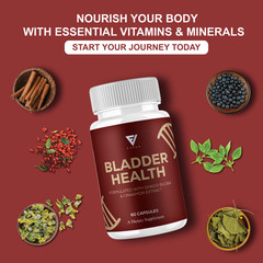 (2 Pack) Bladder Health Support, BladderHealth Daily Supplement (120 Capsules)