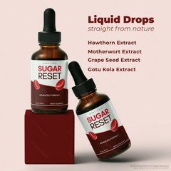 Sugar Reset Drops, Advanced Formula Blood Support & Metabolic Balance (30 servs)