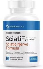 PACK SciatiEase Labs Sciati Ease Sciatic Nerve Formula 120 Capsules FAST 1-3
