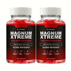 2-Pack Magnum Xtreme Gummies for Men – MagnumExtreme Male Gummies – 120 Gummies