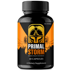Primal Storm Supplement for Men Capsules Primal Storm Natural T-Support (1 Pack)