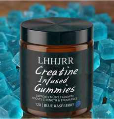 Creatine Gummies Monohydrate Gummies for Men & Women-120 Count Blueberry Flavor