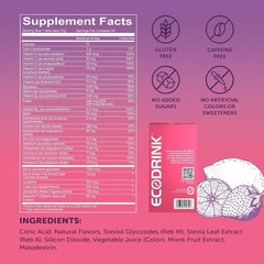 Eco Drink Nutrient Support Hydration Packets Strawberry Lemonade 24 Stick Packs