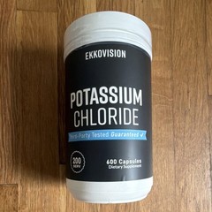 Ekkovision Potassium Chloride 600 Capsules Mineral Supplement Tree Nut-Free