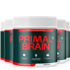 (5 Pack) Primal Brain Powder Advanced Brain Supplement PrimalBrain 150 Servings
