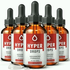 Hyper Drops, Blood Support Supplement & Metabolic Balance – 5 Pack