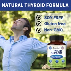 Advanced Thyroid Support Supplement with Iodine Capsules Free Shipping