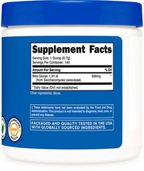 Nutricost Beta Glucan Powder 100 Grams (140 Servings)