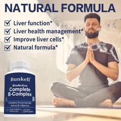 Bioactive Complete B-Complex, Heart, Brain and Nerve Support, Vegan Capsules
