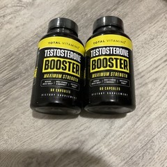 Total Vitamins Testosterone Booster Dietary Supplement 2 BOTTLES= 120 Capsules
