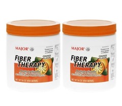 Fiber Therapy Powder Methylcellulose Supplement Orange Constipation 16 oz, 2 Ct.