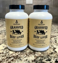 Ancestral Grassfed Supplements Beef Raised Capsules Pasture Liver 100%chemical|f