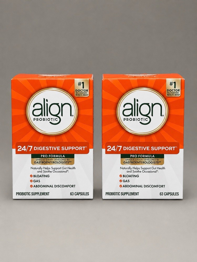 (2 PACK) Align Probiotics Pro Formula for Women & Men 63ct Exp 7/2028