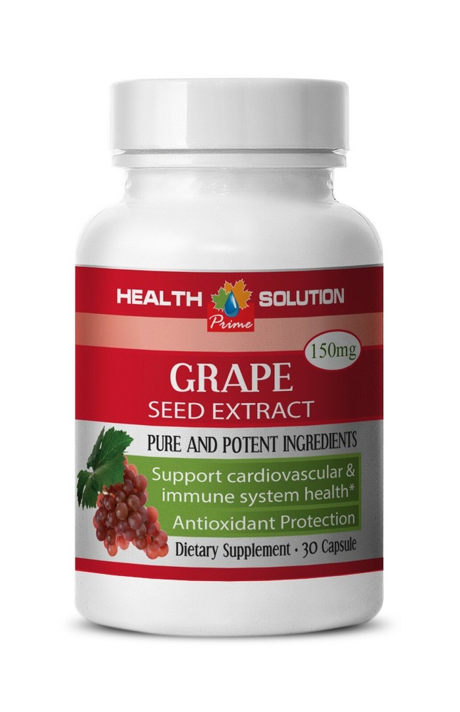 grape capsules – Grape Seed Extract 150mg – blood pressure regulator 1 Bottle