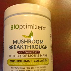 BiOptimizers Mushroom Breakthrough Chocolicious 5g Lion&rsquo;s Mane 9.6 oz
