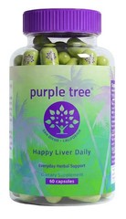 purple tree Happy Liver Daily | Liver Support & Cleanse Supplement 60 Capsules