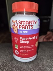Smarty Pants Fast Acting Sleep Gummies Blueberry Blackberry 60ct