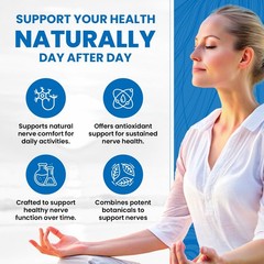 (5 Pack) Nerve Ease Capsules – NerveEase Pills Natural Ingredients Nootropic