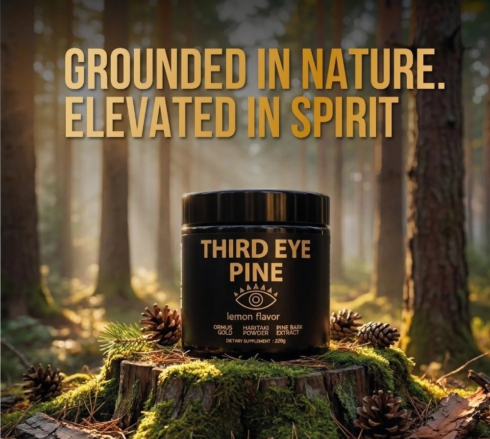 Third Eye Pine Lemon Flavor Powder Ormus Gold Haritaki Pine Bark 220g