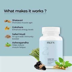 Mars by GHC Surge Max for Men Help Maintain Overall Health & Stamina 60 Capsule