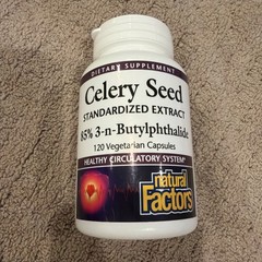 Natural Factors Celery Seed Extract Circulatory Support 120 Vegetarian Caps