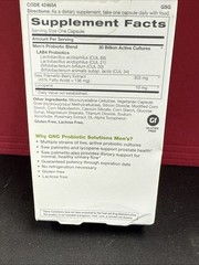 GNC Probiotic Solutions Men&rsquo;s | Clinically Studied Multi-Strain, 30 Capsules