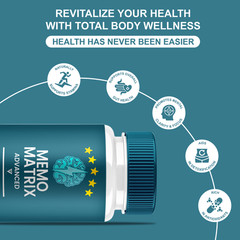 (5 Pack) Memo Matrix Advanced Capsules, Memo Metrix Brain Support (300 Capsules)