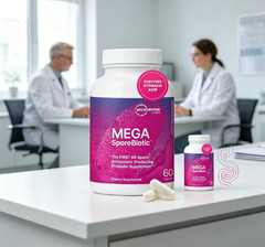 Mega SporeBiotic Spore Probiotics | Acid Resistant Gut Health Support, 60 Capsul