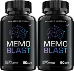 (2 Pack) Memo Blast Supplement Capsules – MemoBlast Natural Blend Memory Focus