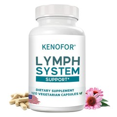 Lymph System Support Supplements Less Swelling Detoxify Skin Immune 120 Capsules