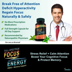 Adaptogens Plus Focus Memory Support | Best Supplement Capsules FREE SHIP