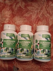HiPlus Glucosamine MSM 3 Pack 3 Month Supply For Bone +Joint Pain Seniors