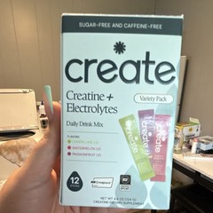 Create Creatine + Electrolytes Mix Variety Sugar-Free 12 Sticks 4.4oz