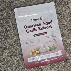 Elaré Odorless Aged Garlic Extract 7500mg Softgels 30 Immune/Cardio