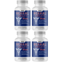 Herbal Virility Max Maximum Strength Male Performance Supplement – 4 Bottles