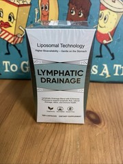Lymphatic Drainage Support Vegan Gluten-Free 120 Capsules Tested. G