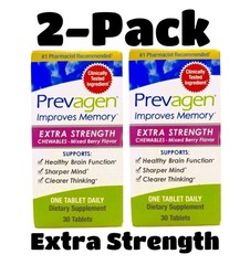 Prevagen Extra Strength 20mg Ea Mixed Berry Chewables Tabs 2 Pack 60 Day Supply