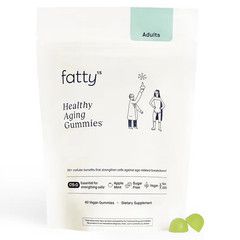 fatty15 Healthy Aging Gummies Apple Mint 60 Count Vegan Sugar-Free Non-GMO