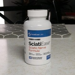 2 SciatiEase bottles Labs Sciatic Nerve Formula Capsules with AlphaPalm sealed
