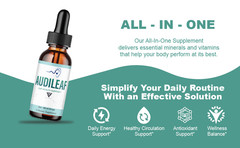 (5 Pack) Audileaf Drops, Audileaf Tinnitus Support Liquid Supplement (10oz)