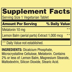 Spring Valley Extra Strength Melatonin Tablets Dietary Supplement, 10 mg, 120 Co