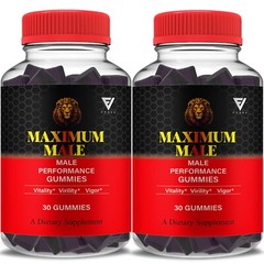 (2 Pack) Maximum Male Gummies MaximumMale Performance Gummy (2 Month Supply)