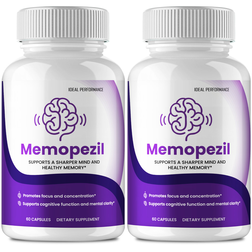 Memopezil Capsules, Official Memopezil Supplement for Brain Health (2 Pack)