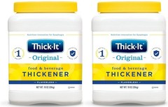 2 Pack Thick-It Original Food & Drink Thickener Unflavored 10 Oz Each Canister