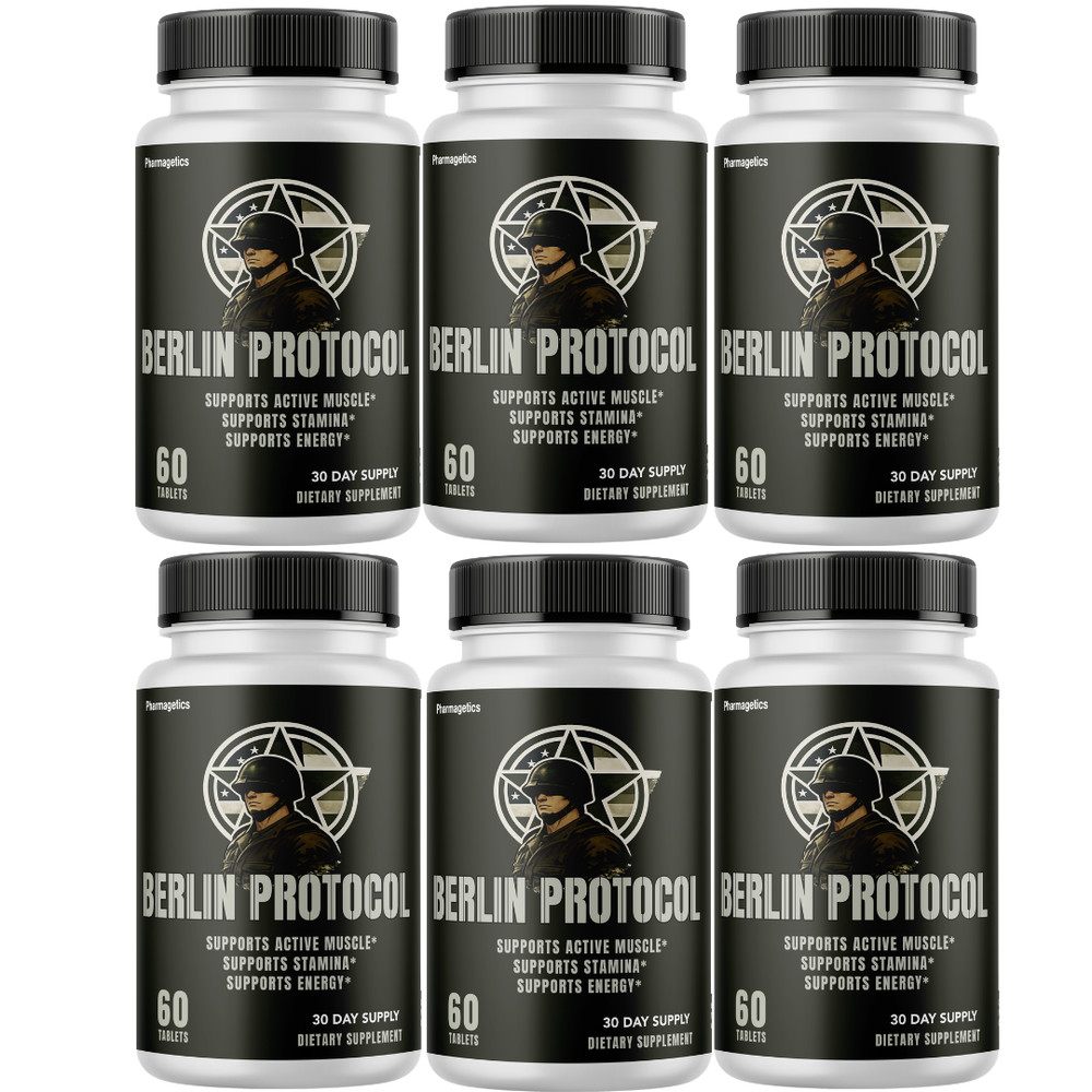 Berlin Protocol for Men – For Male Performance, Energy & Stamina (6 Bottles)