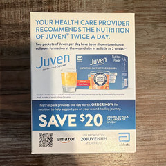 SEALED! SAMPLE 2-PACK!! Juven Wound Nutrition Powder; 1 orange & 1 fruit punch