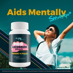 Pro Ascension Brain – Memory & Focus Formula – Cognitive Support Brain