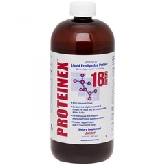 Proteinex Predigested Protein Cherry 30oz Bottle 18 Gs of Protein per Serving 6