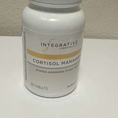 Integrative Therapeutics Cortisol Manager 30 Tablets Exp 01/31/29