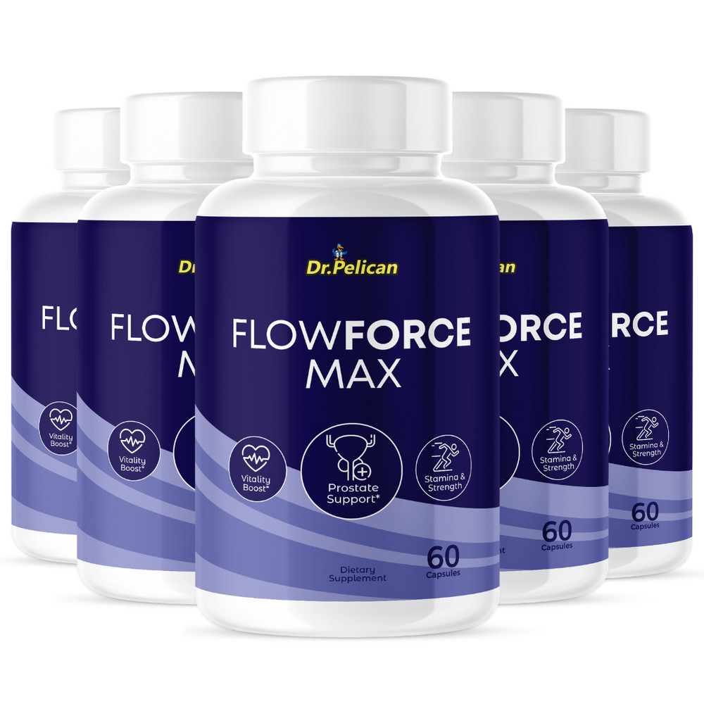 Flowforce Max- Prostate Support- 5 Bottles- 300 Capsules
